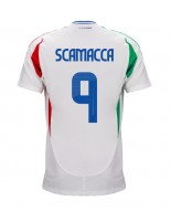 Italia Gianluca Scamacca #9 Vieraspaita EM-Kisat 2024 Lyhythihainen